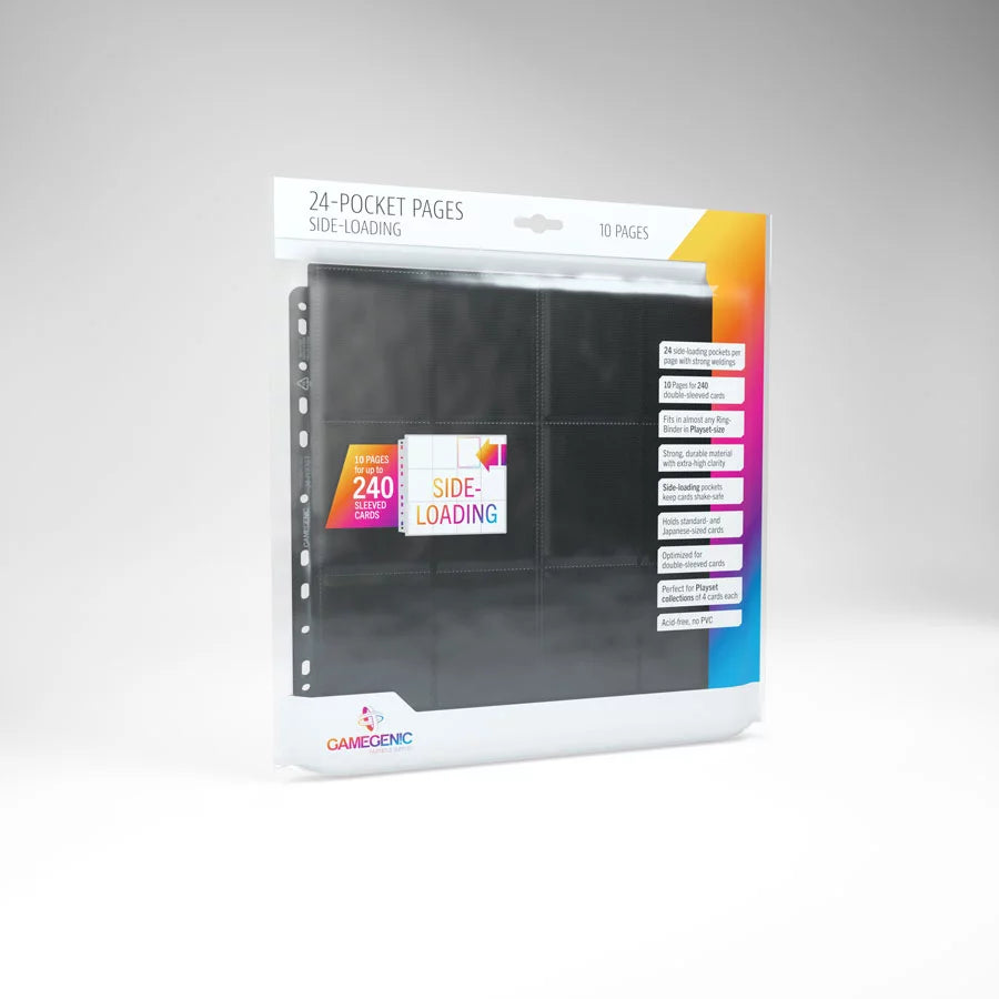 Gamegenic 24-pocket sideloading pages (10stuks per verpakking)