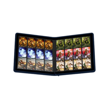 Ultimate Guard - QuadRow Zipfolio 480 24-Pocket XenoSkin: Dark Blue