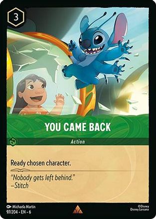 You Came Back 