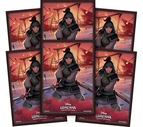 Disney Lorcana Rise of the Floodborn Card Sleeves: Mulan (65 stuks)