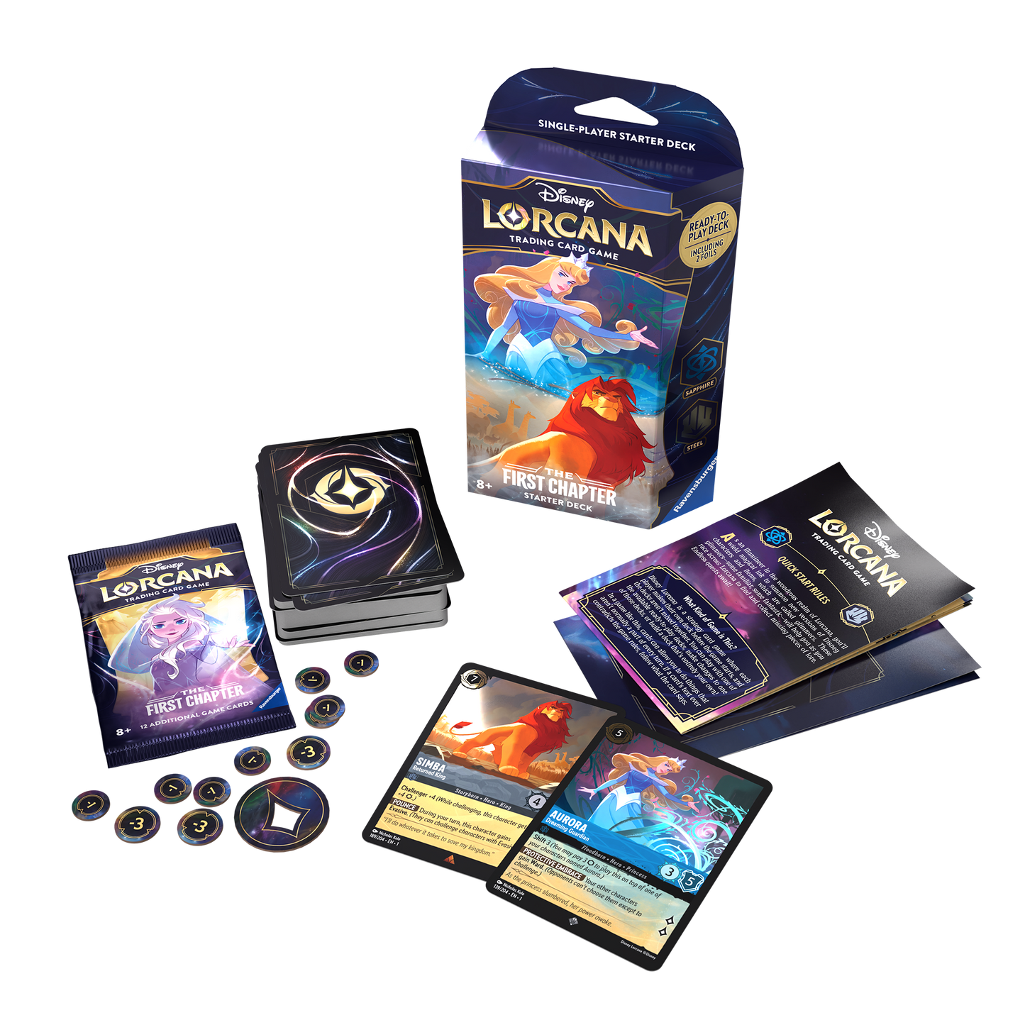 Disney Lorcana The First Chapter Starter Deck: Aurora & Simba (inclusief booster)