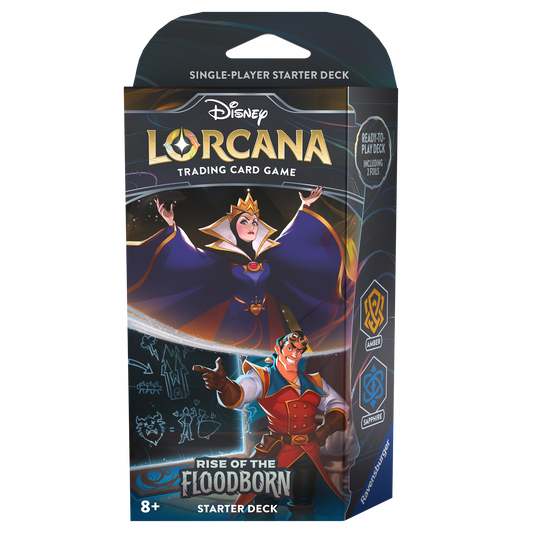 Disney Lorcana Rise of the Floodborn Starter Deck: The Queen & Gaston (inclusief booster)