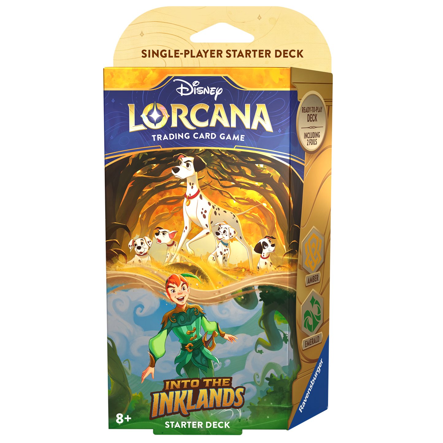 Disney Lorcana Into the Inklands Starter Deck: Pongo & Peter Pan (inclusief booster)