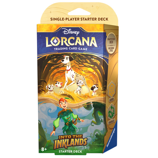 Disney Lorcana Into the Inklands Starter Deck: Pongo & Peter Pan (inclusief booster)