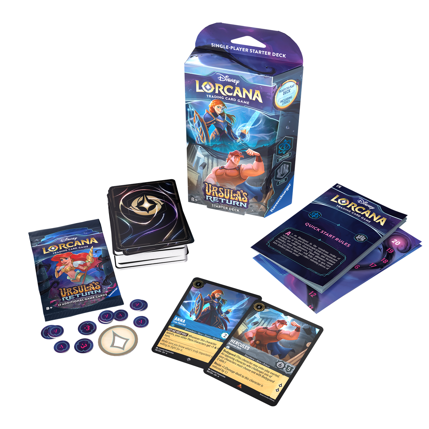 Disney Lorcana Ursula's Return Starter Deck: Anna & Hercules (inclusief booster)