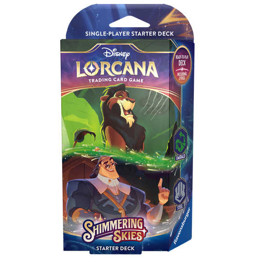 Disney Lorcana Shimmering Skies Starter Deck: Scar & Kronk (inclusief booster)
