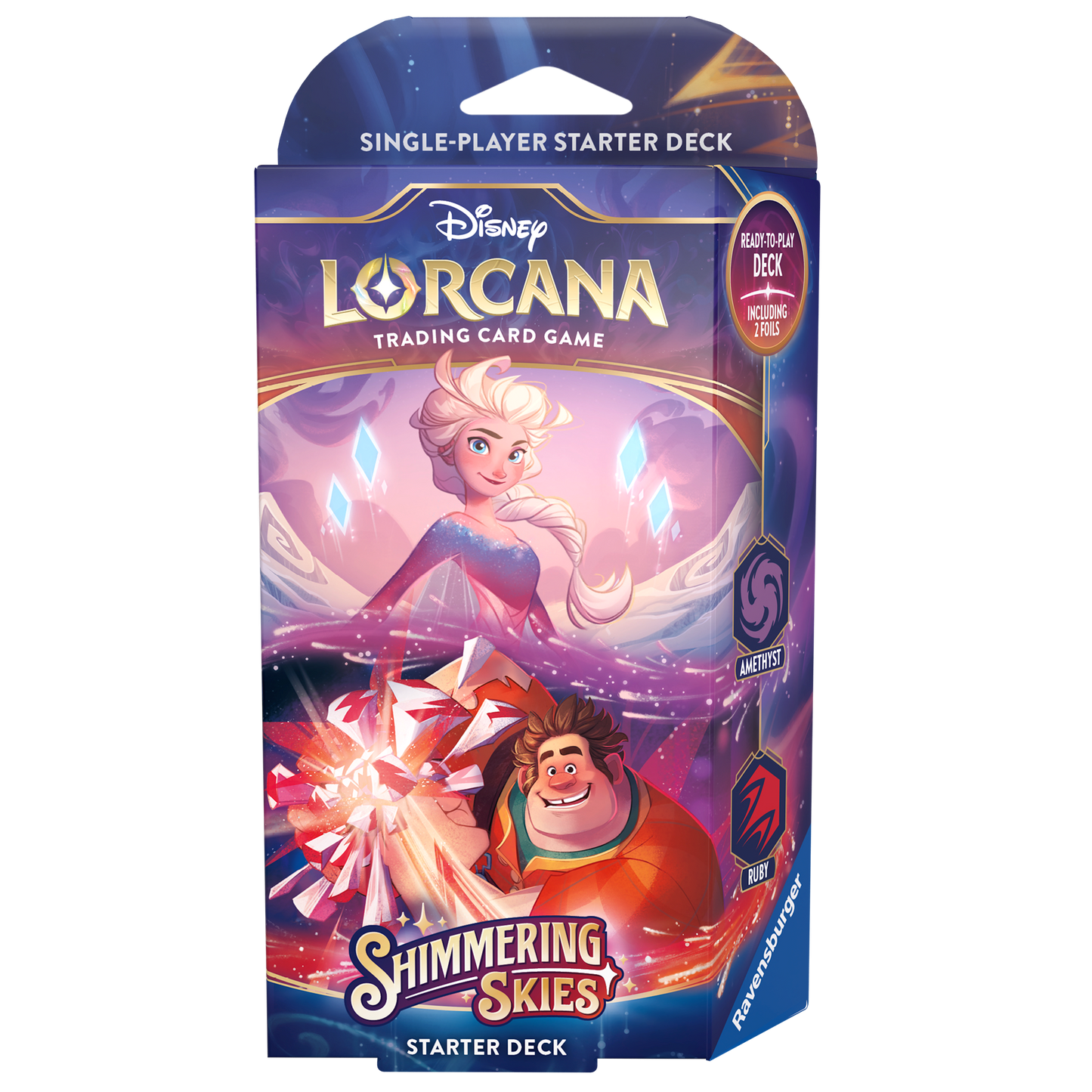 Disney Lorcana Shimmering Skies Starter Deck: Elsa & Wreck-it Ralph (inclusief booster)