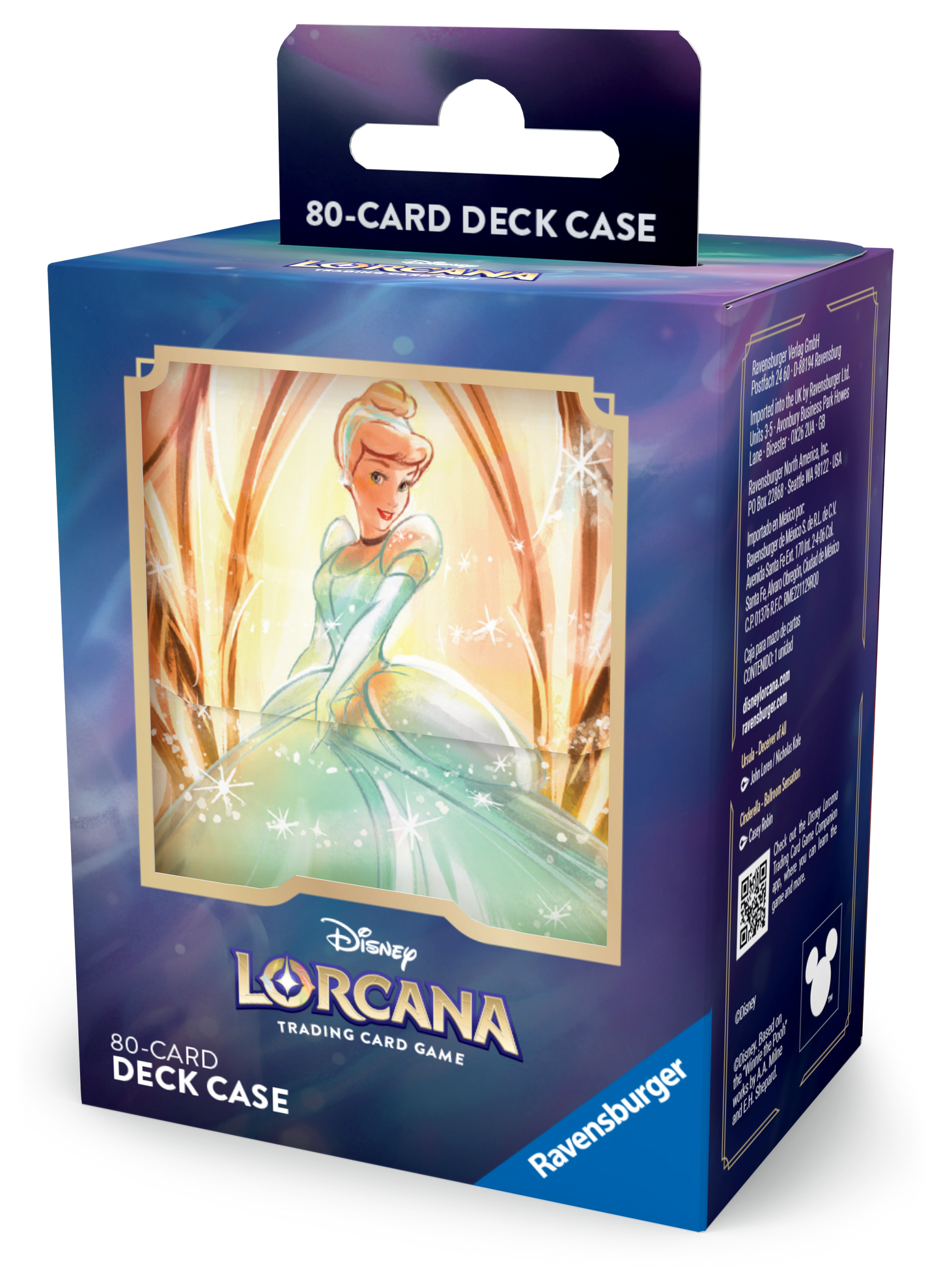Disney Lorcana Archazia’s Island 80 Card Deckbox: Cinderella