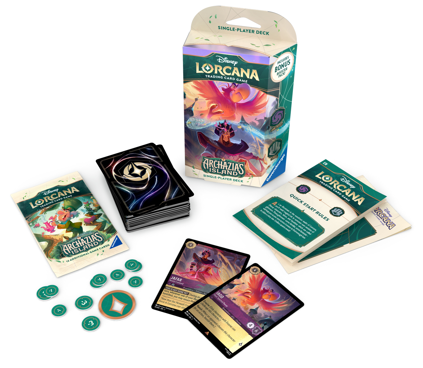 Disney Lorcana Archazia’s Island Starter Deck: Iago & Jafar (Inclusief Booster)