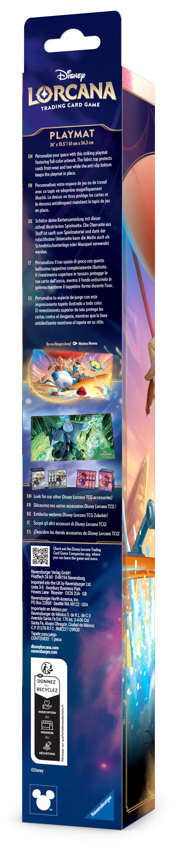 Disney Lorcana Azurite Sea Play Mat Donald Duck Buccaneer
