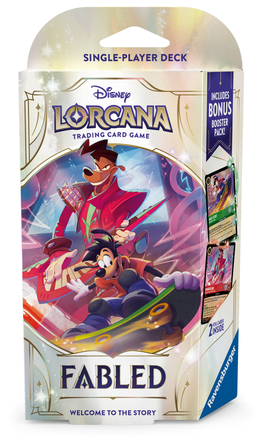 Disney Lorcana Fabled Starter Deck : Powerline & Max Goof (inclusief Booster)