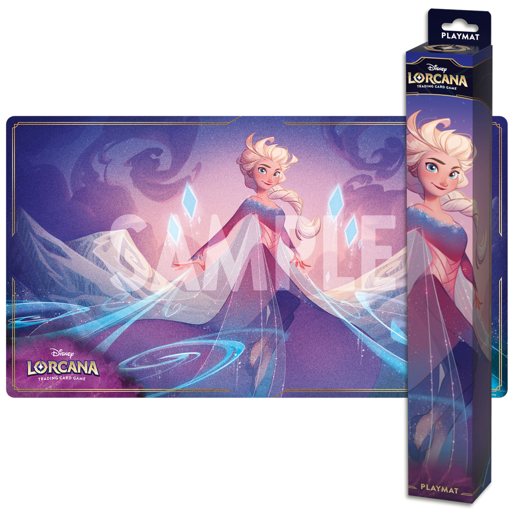 Disney Lorcana  Azurite Sea Playmat: Elsa The Fifth Spirit