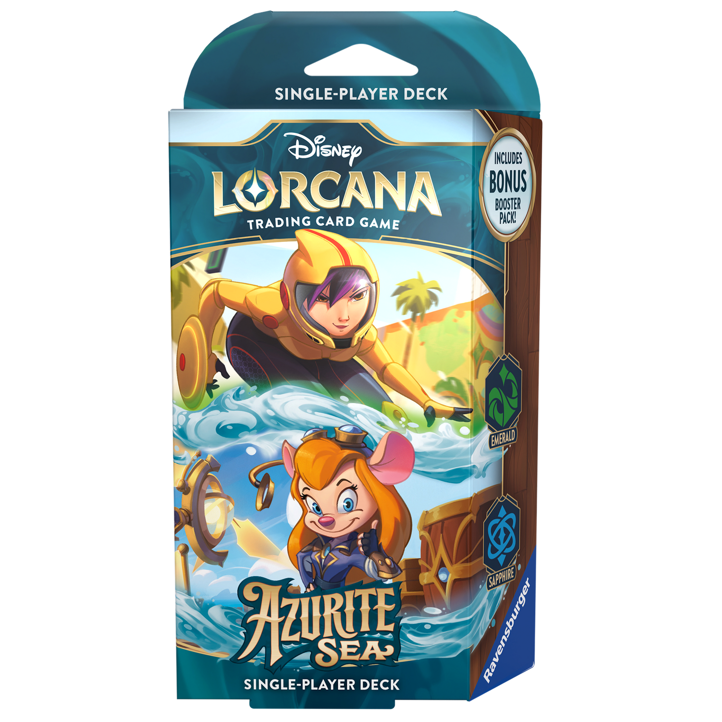 Disney Lorcana Azurite Sea Starter Deck: Go Go Tomago & Gadget Hackwrench (inclusief booster)