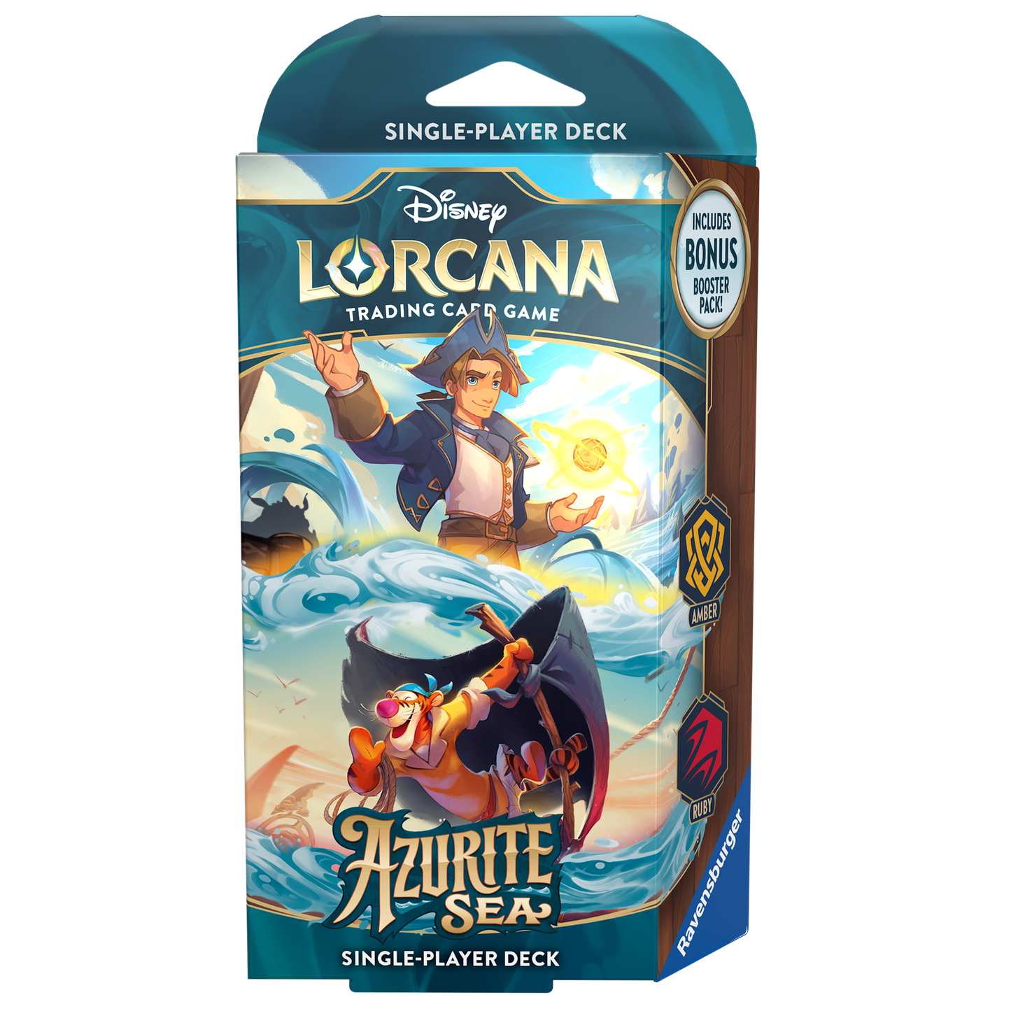 Disney Lorcana Azurite Sea Starter Deck: Jim Hawkins & Tigger (inclusief booster)