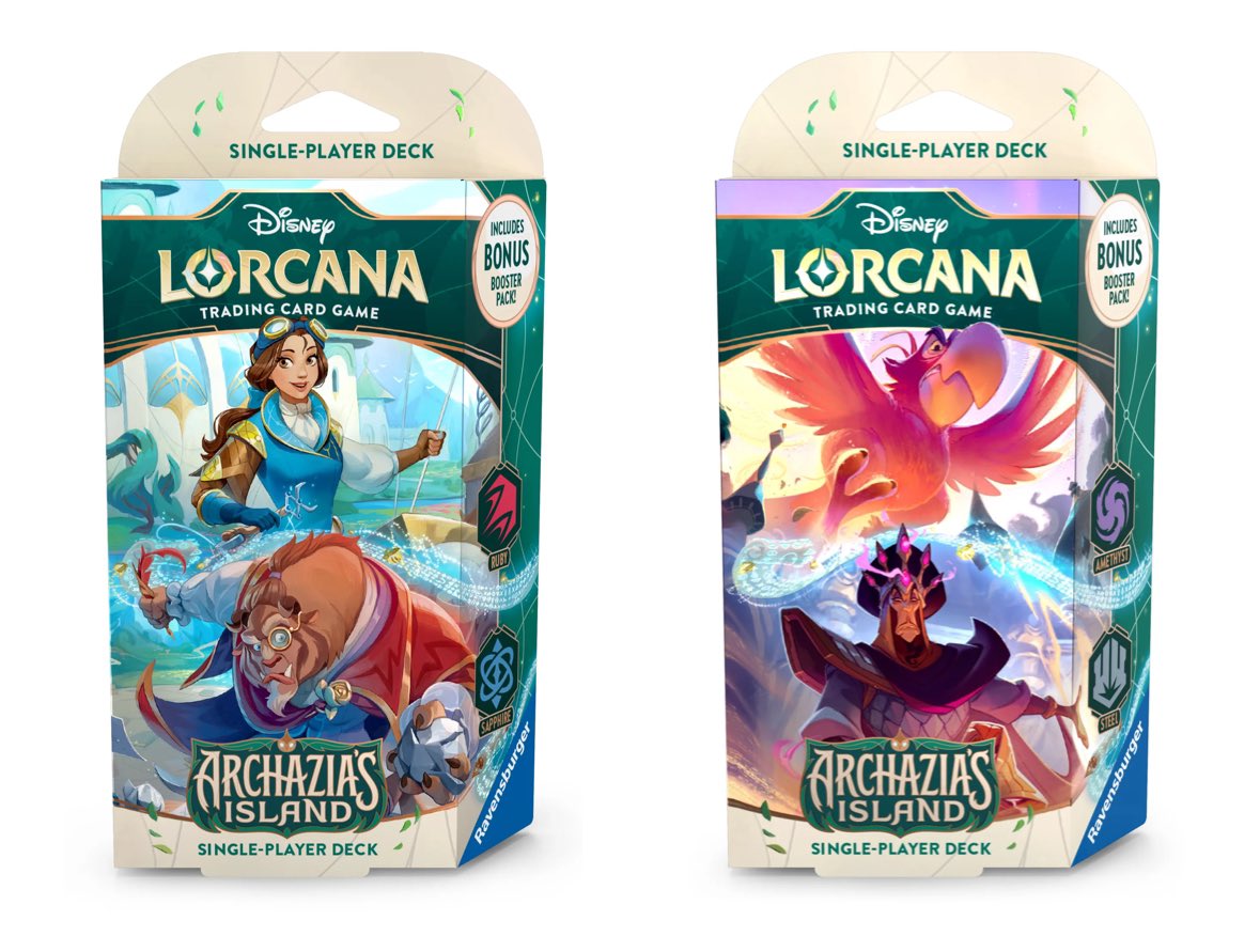 Disney Lorcana Azurite Sea Starter Deck: Go Go Tomago &amp; Gadget Hackwrench (includes booster)