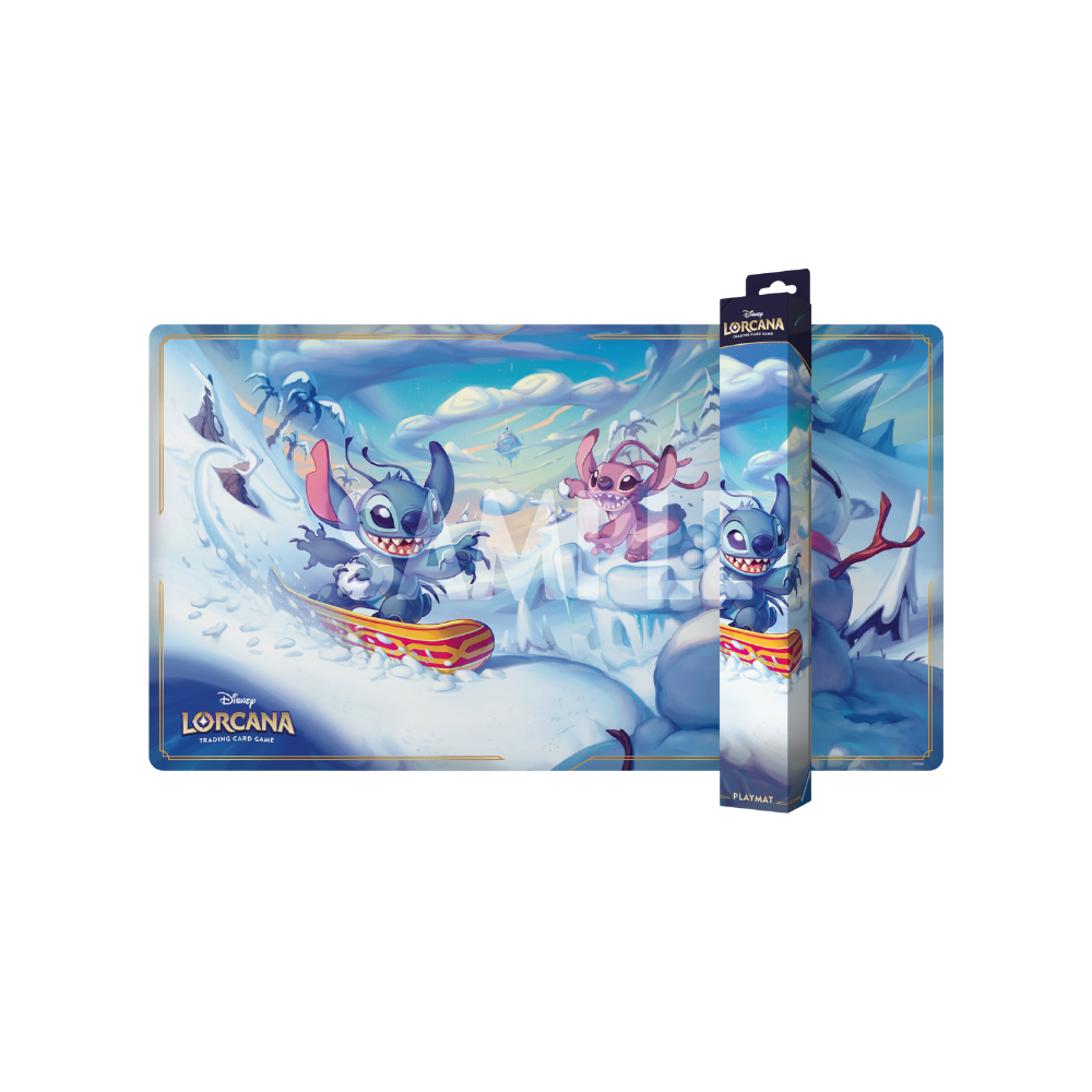 Disney Lorcana - Hyperia City Playmat: Stitch Snowboarding