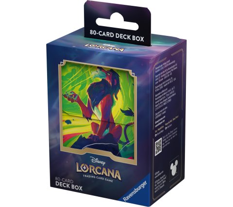 Disney Lorcana Azurite Sea 80 Card Deckbox: Scar