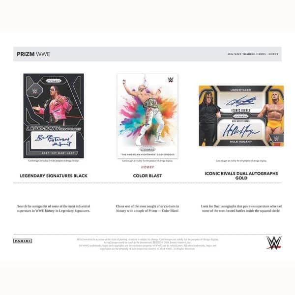 Panini Prizm WWE Wrestling Box 2024