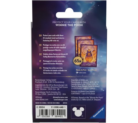 Disney Lorcana Azurite Sea Card Sleeves: Winnie the Pooh (65 stuks)