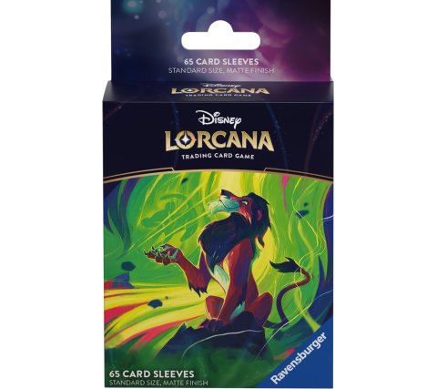 Disney Lorcana Azurite Sea Card Sleeves: Scar (65 stuks)