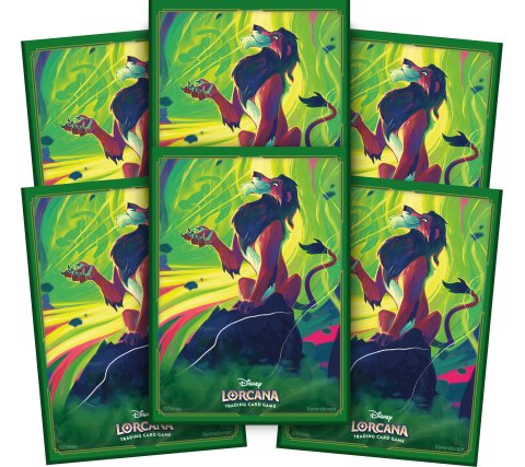 Disney Lorcana Azurite Sea Card Sleeves: Scar (65 pieces)