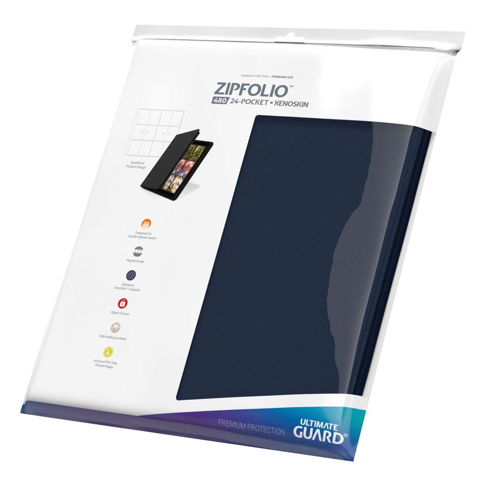 Ultimate Guard Zipfolio 480 24-Pocket Xenoskin - Blauw
