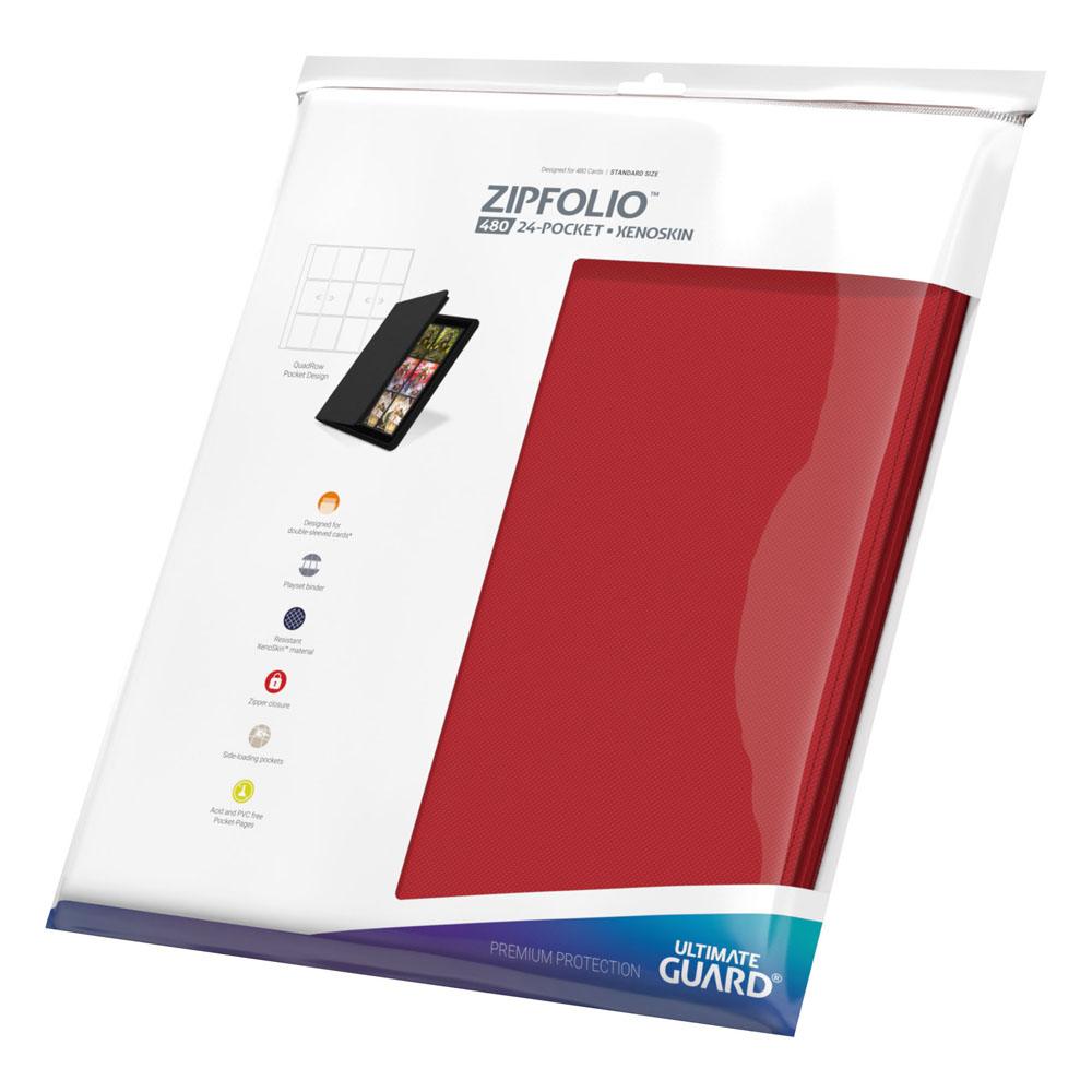 Ultimate Guard Zipfolio 480 24-Pocket Xenoskin - Rood