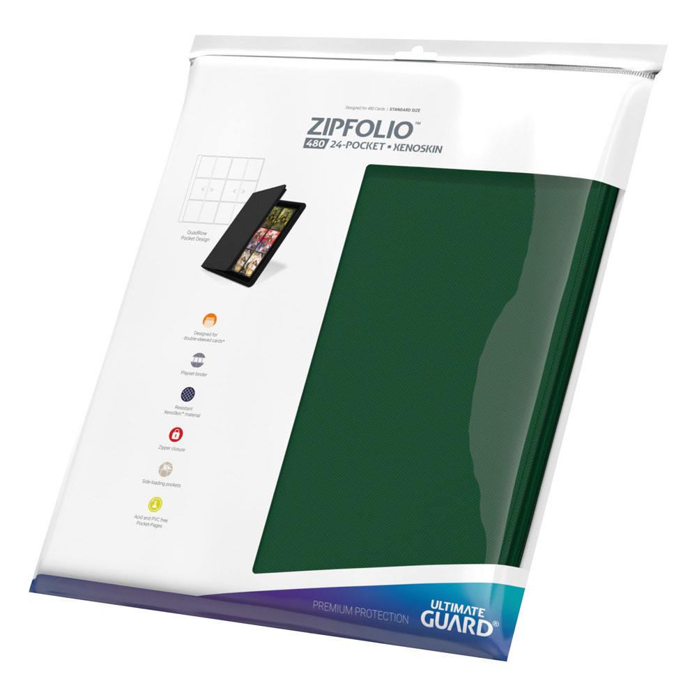 Ultimate Guard Zipfolio 480 24-Pocket Xenoskin - Groen